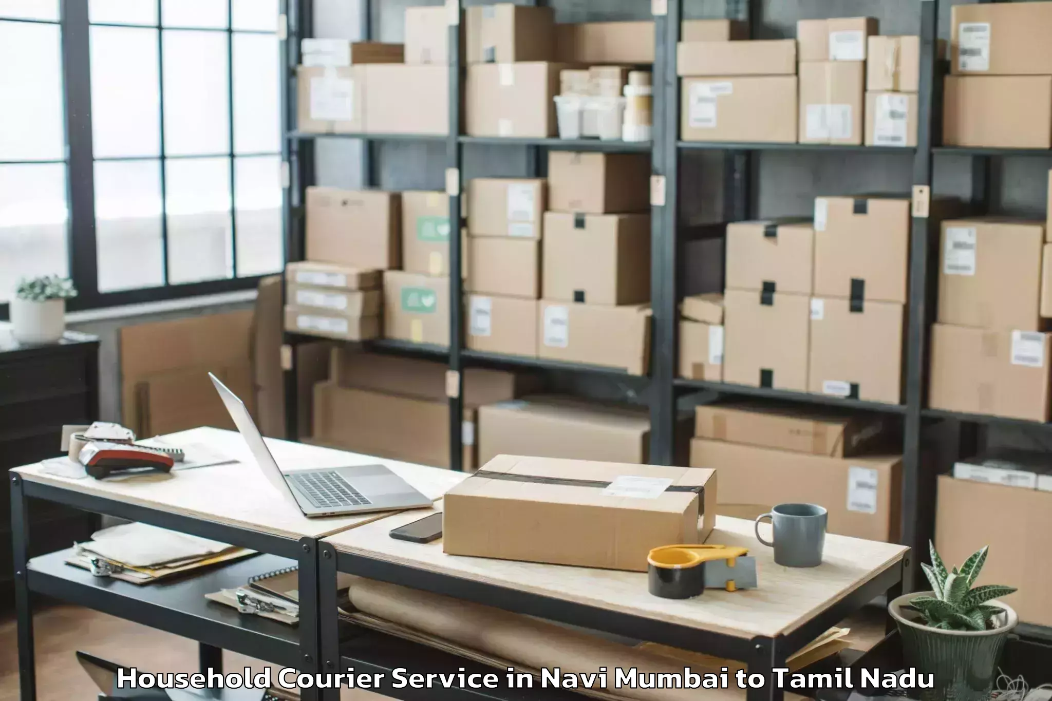 Reliable Navi Mumbai to Udumalpet Household Courier